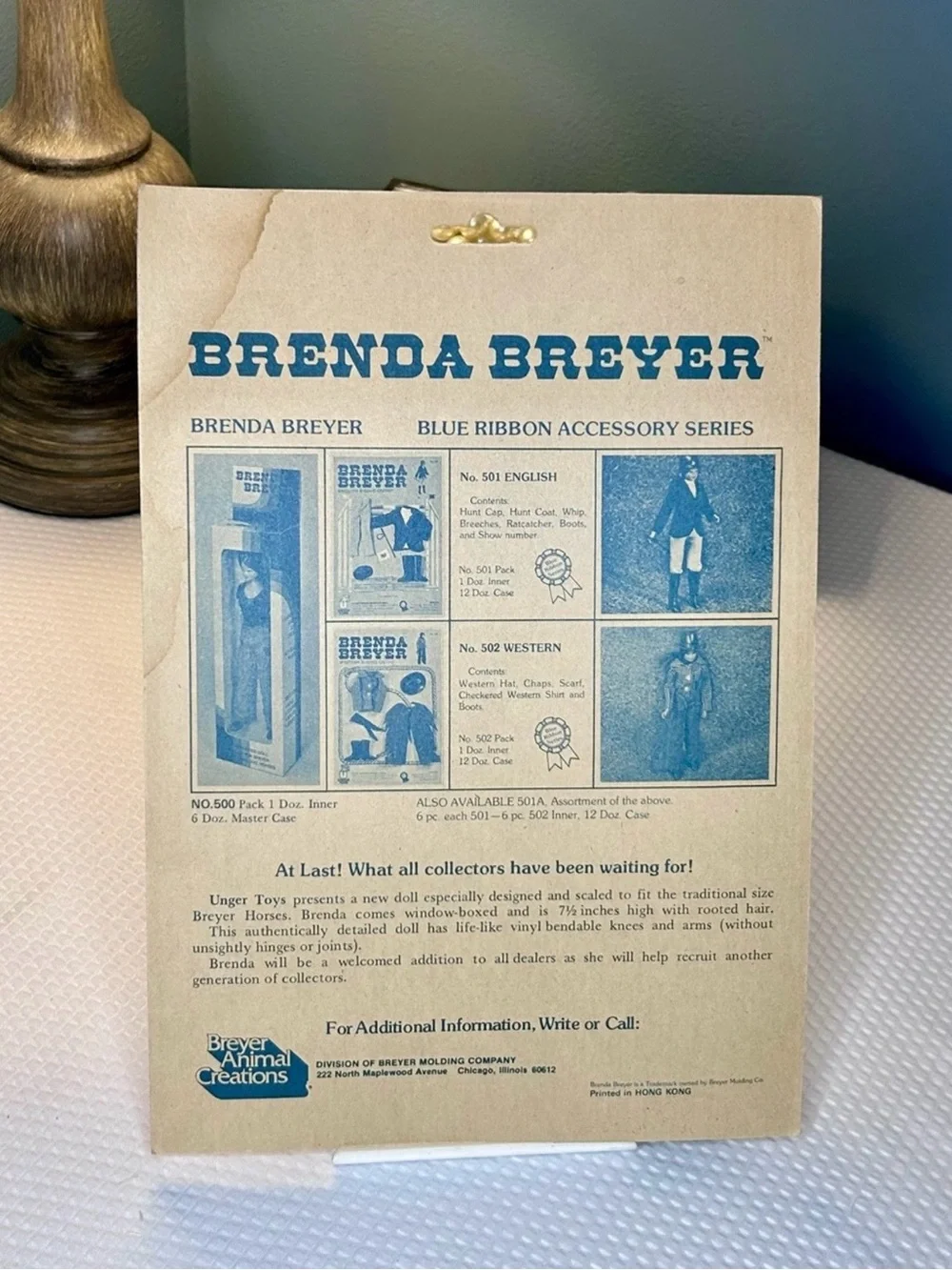 Vintage Brenda Breyer #502 Western Riding Outfit – Sealed on Card